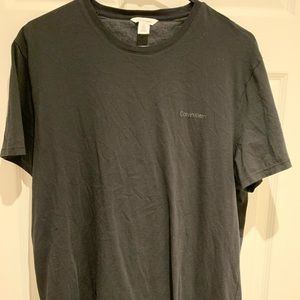 Calvin Klein plain Black Short sleeve T-shirt